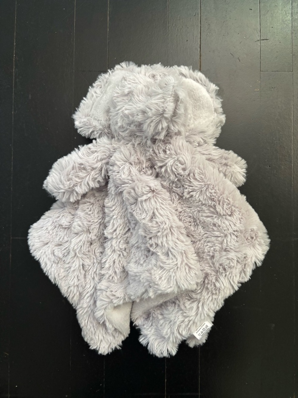 NWT Oobles Super Soft Gray Elephant Snuggle Lovey Security Blanket Rattle Gift